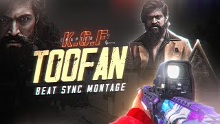KGF Chapter 2 Toofan Beat Sync Montage | Siddha x @Darkness_YT | Best PUBG Beat Sync