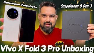 Vivo X Fold 3 Pro Foldable Phone || Snapdragon 8 Gen 3|| Telephoto lens|| Best d