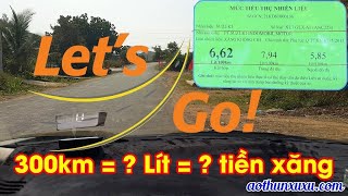 Mức tiêu hao nhiên liệu khi đi 300km bằng xe Suzuki XL7 là bao nhiêu?