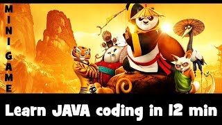 Learn JAVA Mini Game Developing in 12 min with SOURCE CODE