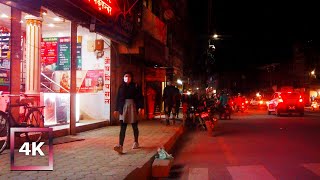 Night Life in Boudha, Kathmandu - 3D Audio | Binaural Sounds | Night Life in Kathmandu | 4K ASMR