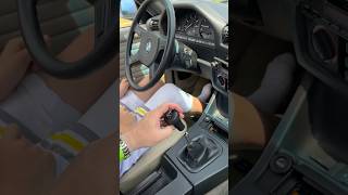 12 Year Old Learns Stick Shift and Has First BMW Manual Transmission Shifter Knob Experience