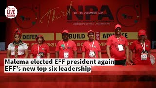 EFF new top six leadership all elected uncontested