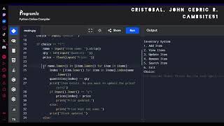 Python Inventory System | Group Project Tutorial