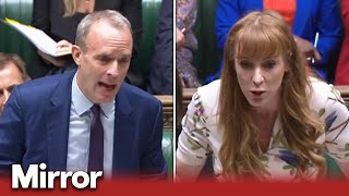 Dominic Raab and Angela Rayner clash over misconduct claims at PMQs