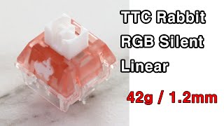 [키보드] TTC Rabbit RGB Silen Linear (토끼축)