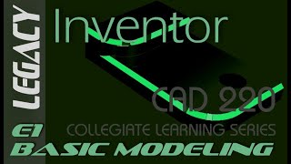 E1 Autodesk Inventor 2014 - Basic Modeling Tutorial for Beginners 1