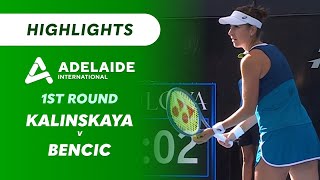 Anna Kalinskaya v Belinda Bencic - Adelaide International Highlights | Wide World of Sports