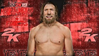 WWE 2K19 - DANIEL BRYAN SIGNATURES + FINISHERS