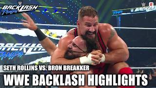 Seth Rollins Vs Bron Breakker Backlash Highlights Wwe On Espn