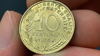 1976 France 10 Centimes Coin • Values, Information, Mintage, History, and More