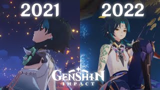 Genshin Impact Lantern Rite Festival Animation Cutscene 2021 and 2022