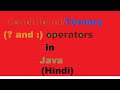 Conditional /Ternary Statement in JAVA