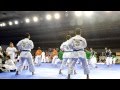 Male Team Kata Indonesia warming up - 2012 World Karate Championships | WORLD KARATE FEDERATION