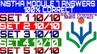 NISTHA MODULE 7 100% CORRECT ANSWER ALL SET50/50 SET 110/10 Set 210/10set3 10/10set4 10/10set5 10/10