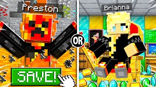 EXTREME Minecraft Would You Rather with Preston! - Challenge