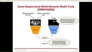 Semi-supervised Multi-domain Multi-task Training  - Presentation ISBI 2020