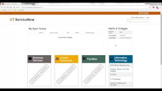 Self-Service: Viewing Alerts and Outages on UT ServiceNow