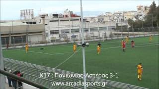 WEBTV a-s : Κ17: Πανιώνιος-Αστέρας 3-1