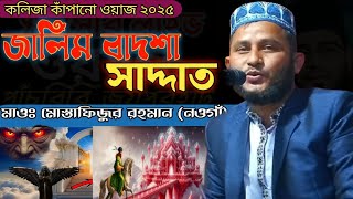 এক জালিম বাদশার ভয়ংকর ইতিহাস।বাদশা সাদ্দাত।মাওঃ মোস্তাফিজুর রহমান (নওগাঁ)bangla waz 2025#toha.press