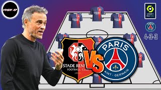 Rennes  Vs Paris Saint Germain || PSG POTENTIAL STARTING LINEUP LIGUE 1 FRANCE 2023 MATCH WEEK 8