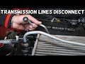 HOW TO DISCONNECT AUTOMATIC TRANSMISSION LINE FROM RADIATOR COOLER OPEL CHEVROLET GM