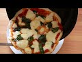 フライパンで焼くマルゲリータピザ margherita pizza without oven