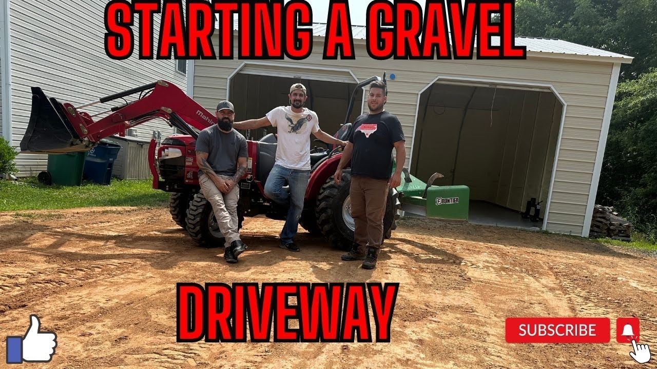 How To Build A Gravel Driveway Part 1 - YouTube