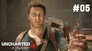 We Almost Didn't Make It Out!! | Uncharted 4: A Thief's End PS5 | Gameplay | PART 5