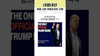 어제 나온 트럼프코인 근황