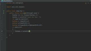 Java program to take a Year From the User and Print whether it is a Leap Year