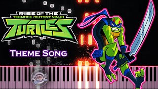Rise Of Teenage Mutant Ninja Turtles Theme Song Piano Tutorial