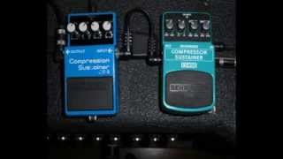 BOSS CS-3 \u0026 BEHRINGER CS400 test