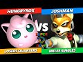 Supernova 2024 Losers Quarters - Hungrybox (Jigglypuff) Vs. Joshman (Fox) Smash Melee Tournament