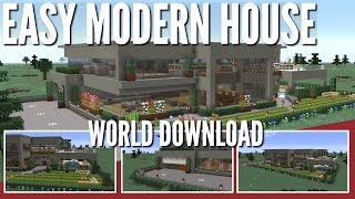Minecraft: How to Build a Modern House | Underground Garage Pool Patio and more (Avomance 2019)