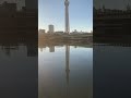 隅田川　桜橋　水鏡　♬　初日の出　2023年 1月1日　新年　☆　東京スカイツリー　夜明け　tokyo skytree sunrise　台東区浅草　隅田公園