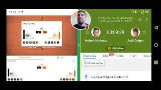 Hurkacz vs Draper Live Streaming | Madrid Open 2024 | Jack Draper vs Hubert Hurkacz Live
