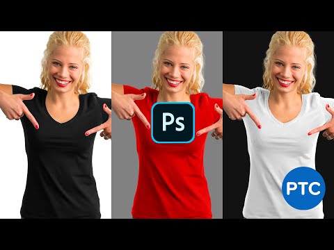 Best Way To Turn BLACK Into ANY COLOR in Photoshop [Including White!]