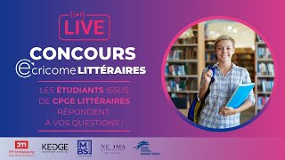 Replay du Live Concours ECRICOME LITTERAIRES - Concours 2025