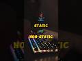 Static vs Non Static in Java #shorts #java #corejava #interview