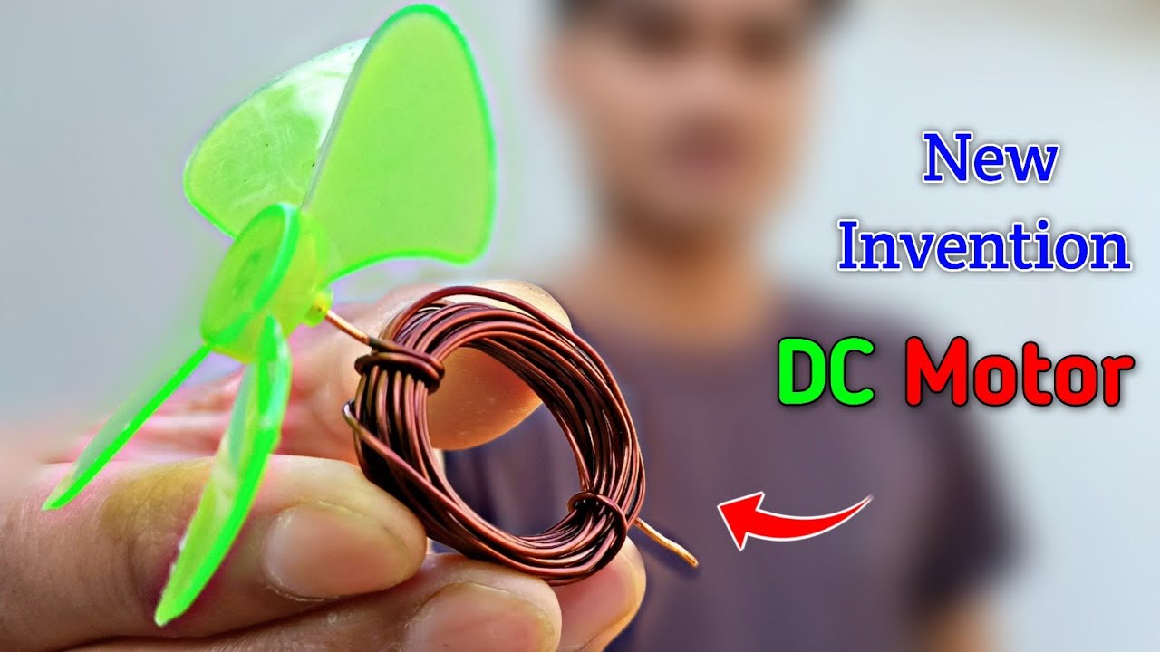How To Make Simple Dc Motor At Home Simple Dc Motor Youtube