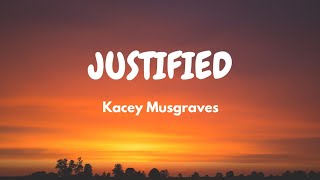 KACEY MUSGRAVES - justified (Lyric Video)