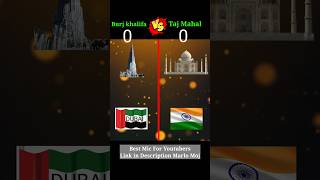 Burj khalifa vs Taj Mahal #shortvideo #shorts