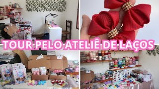 TOUR COMPLETO PELO MEU ATELIÊ DE LAÇOS | Laços Anália Oliveira