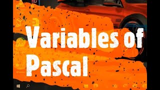 Pascal programming 2 - Variables