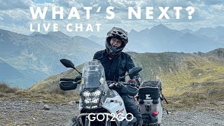 WHAT'S NEXT? Live Chat, revealing my next travel destination and answering your questions!