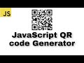Generate QR Code using Javascript||qr code||javascript