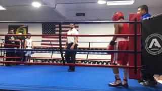 Amateur boxing bout Chase Stanley VS Gael Soler