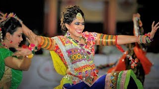 Ariel drone view Live Gandhinagar Cultural Forum Navli Navratri 2017: Day 6 Garba