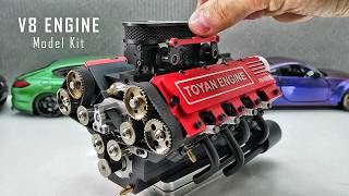 I Build the Smallest V8 Engine in the World's | Assembling and Starting the Engine Model Kit